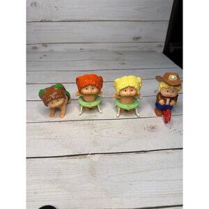 Tomy Cabbage Patch Kids Wind-Up Toy Lot of 4 1986 Vintage Baby Figures Taiwan